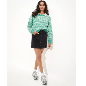 NEW AE fair-isle snowdrift sweater NWOT